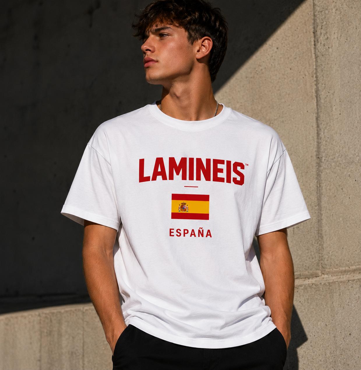 Camiseta España Blanca Hombre