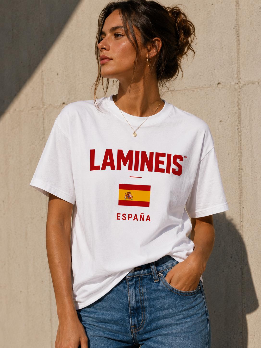 Camiseta España Blanca Mujer