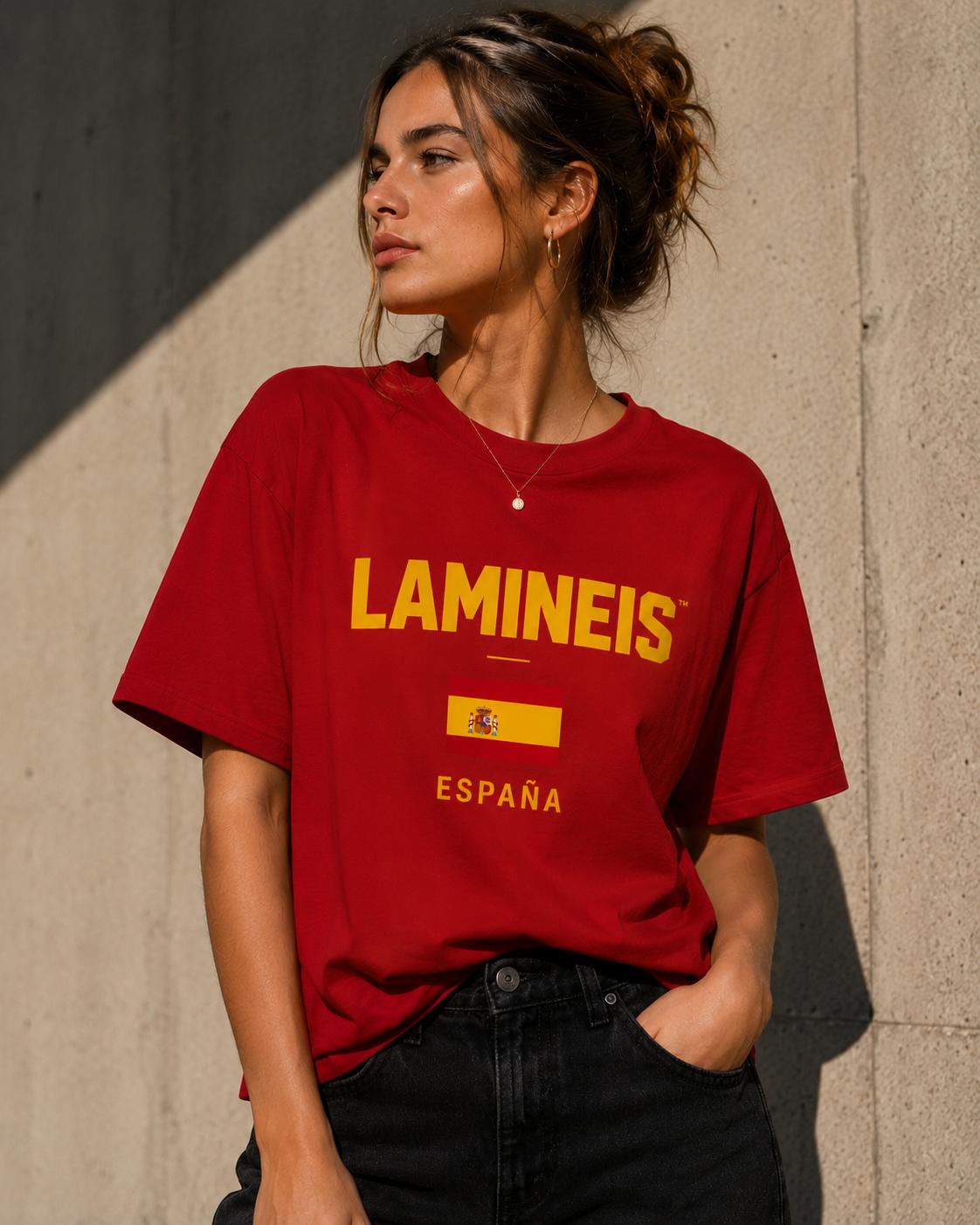 Camiseta España Roja Mujer